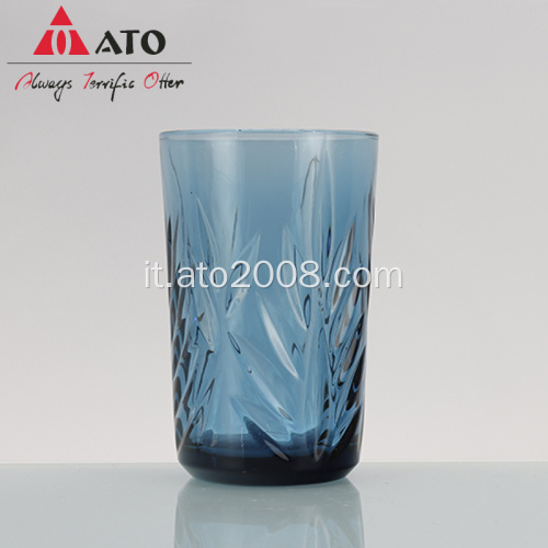 Bicchiere di cristallo senza gambo progettato all'ingrosso vetro